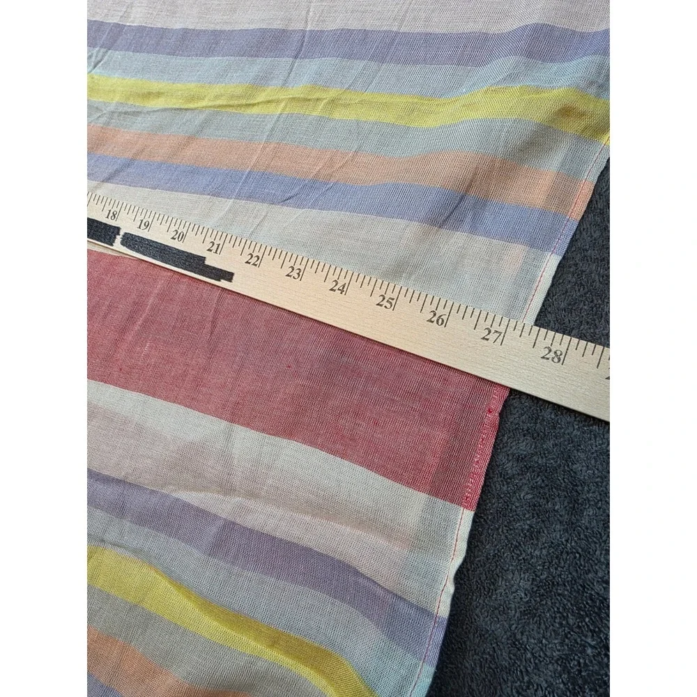 Boden Multi Color Striped Scarf 100% Viscose Lightweight Delicate NEW